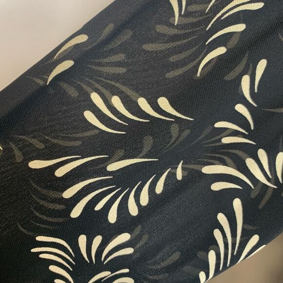 Dana Buchman Black Cream Patterned Blazer Evening Jacket Sz 10 - Picture 7 of 9